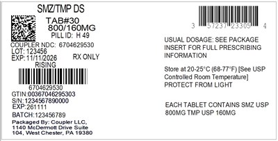 Label (57237 233 05 Smz Tmp 800 160mg 67046 295 30)